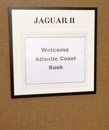 Photo by Karen Brune Mathis - Atlantic Coast Financial welcomed stockholders but barred media from its meeting last week at the Sheraton Jacksonville Hotel.