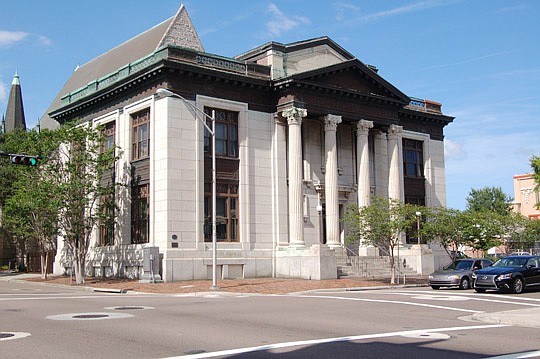 Photos by Max Marbut - The building at the northeast corner of Adams and Ocean streets was Jacksonville's public library from 1905-65. It was constructed with funds provided by philanthropist Andrew Carnegie.