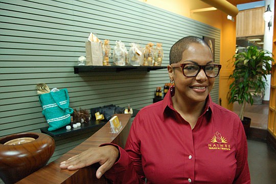 Photos by Max Marbut - Sylvia Walker, CEO of NAIWBE (Natural as I Wanna Be) LLC, the new salon near River City Nine West Outlet at the Landing.