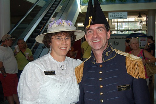 Photos by Max Marbut - Susan and Gary Sass conduct guided tours of Downtown sites that might not be familiar to many visitors.