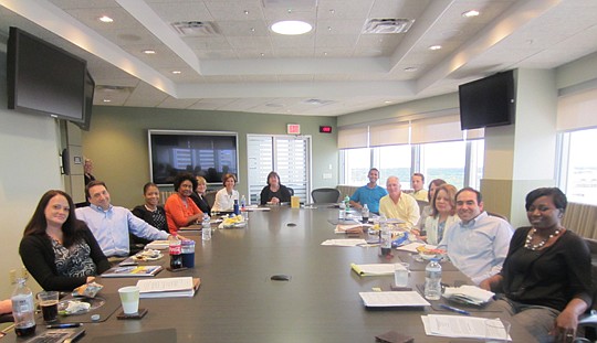 Members of the CSX Law Department gathered for a training session in preparation for their pro bono project.