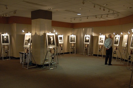 Photos by Max Marbut - The exhibit "About Hunger &amp; Resilience" is on display at Wells Fargo Center.