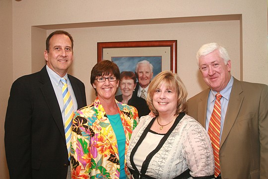 Doris and Charles "Buddy" Neviaser's legacy of generosity and philanthropy lives on through their children, who now manage The Neviaser Charitable Foundation. Above, Nancy Neviaser Baker (left center) and Michael Neviaser (right) along with their spou...