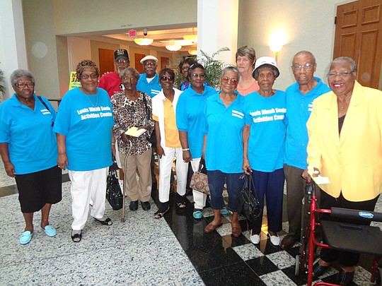 Photo by David Chapman - Supporters of the Louis Dinah Senior showed up to City Council on Tuesday evening to make the case for keeping their center open. Council member Warren Jones has a floor amendment that would appropriate $202,000 to keep it and...