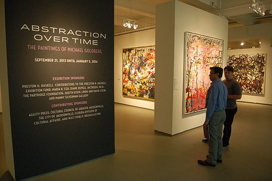 Photos by Max Marbut - The feature exhibit, "Abstraction Over Time: The Paintings of Michael Goldberg," opens Saturday at the Museum of Contemporary Art.