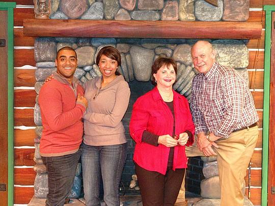 Photo by Tiara Photo, courtesy of Alhambra Theatre & Dining - Actors Dominic Windsor, Kelsey Clifford, Cindy Williams and Tom McElroy star in "Weekend Comedy," which runs through Oct. 20, at Alhambra Theatre & Dining. For information, visit alhambraja...