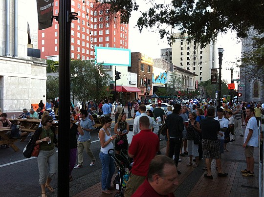 Downtown Vision Inc. estimated attendance at the October First Wednesday Art Walk was twice that of other Art Walks.