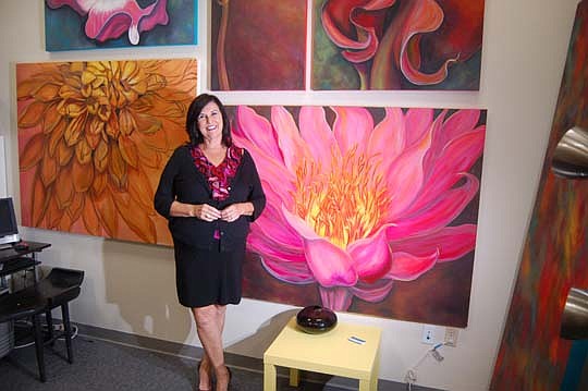 Southlight Gallery Marketing Director and Artist-in-Residence Pam Zambetti.