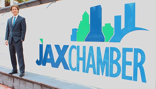 Photo by Marilyn Young - Dan Dawson is in his 12th week as the director of communications for the JAX Chamber. So far, he said, it's been a "whirlwind."