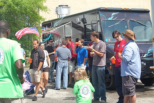 Fifteen food trucks are scheduled to rally at the Landing on Saturday to benefit the United Way of Northeast Florida.