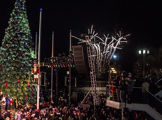 A huge crowd was at The Jacksonville Landing on Friday night for the annual lighting of the Christmas tree, hosted by PRI Productions, Sleiman Enterprises and Action News. The evening also featured a fireworks display.