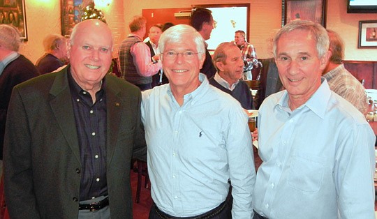 Pat Thornton, Frost Weaver and Jerry Jacquot started the annual Christmas lunch meeting on Christmas Eve in 1968.