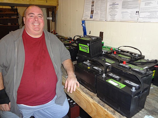 Donald Salter, co-owner of Emerson Battery, says legislation passed last year relating to secondary recyclers has severely impacted his business. His brother, Ben, has met with City Council members seeking changes to the ordinance.