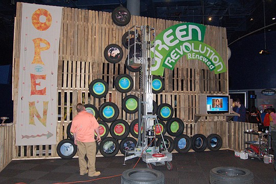 The staff at the Museum of Science &amp; History was putting the finishing touches Friday on "Green Revolution Renewed." The exhibit opened Saturday.