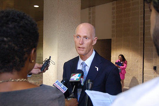 Gov. Rick Scott was a guest at Friday's JAXUSA Partnership Luncheon.