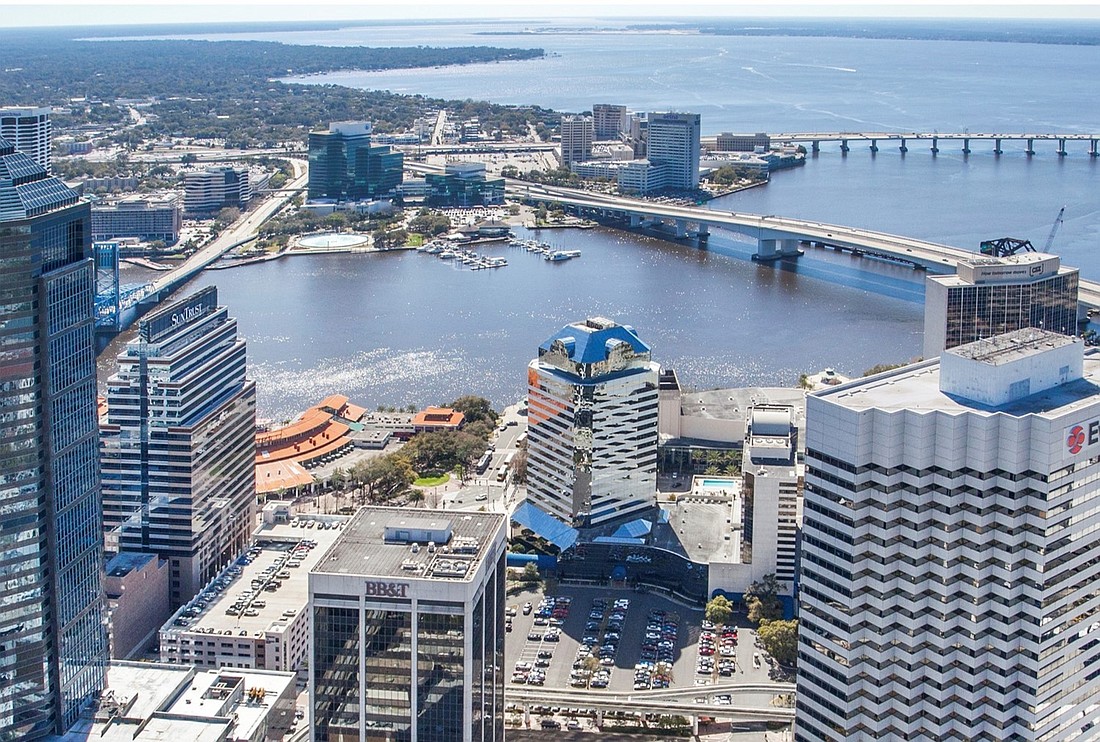 One Enterprise Center (center behind the BB&T building) was sold for $15.2 million.
