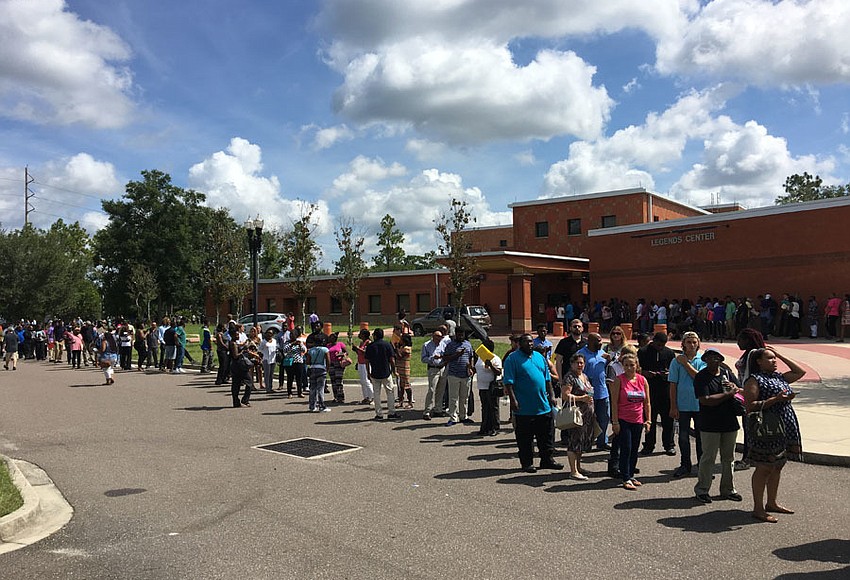 Long line for Amazon jobs Jax Daily Record