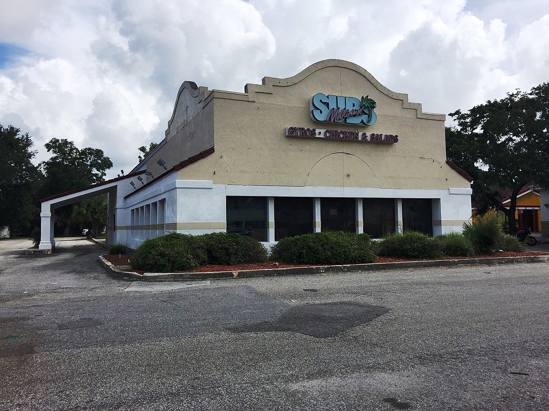 A former Miami Subs building in Baymeadows is slated for demolition and site redevelopment into retail space.