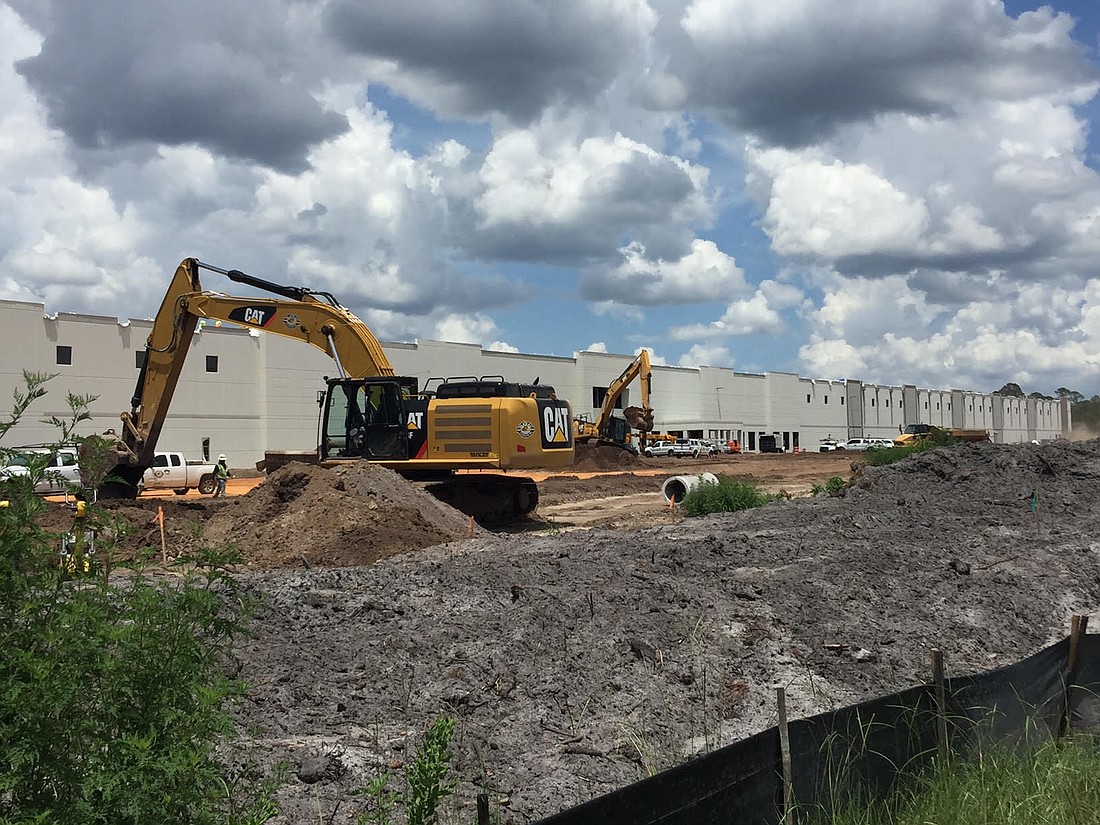 Amazon&#39;s Cecil Commerce Center fulfillment center is under construction.