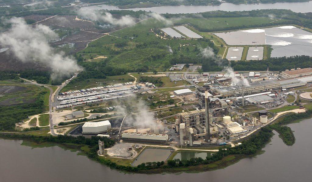 The Cedar Bay coal-fired power plant along the St. Johns River in North Jacksonville was shut down in 2016.