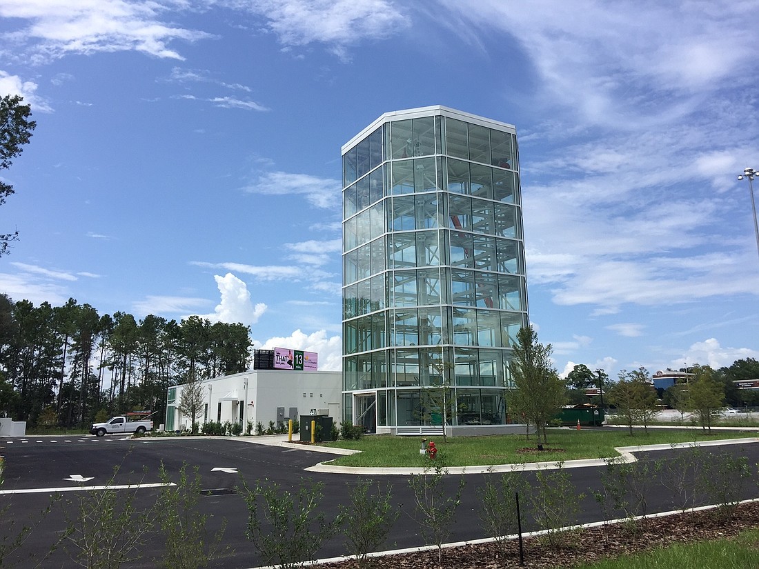 Carvanaâ€™s eight-story car-vending tower along Interstate 95 in South Jacksonville.