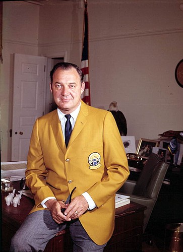 This week in 1967, Gov. Claude Kirk, shown wearing his Greater Jacksonville Open golf tournament committee jacket, made headlines when he threw his support behind a potential candidate for mayor of Jacksonville.