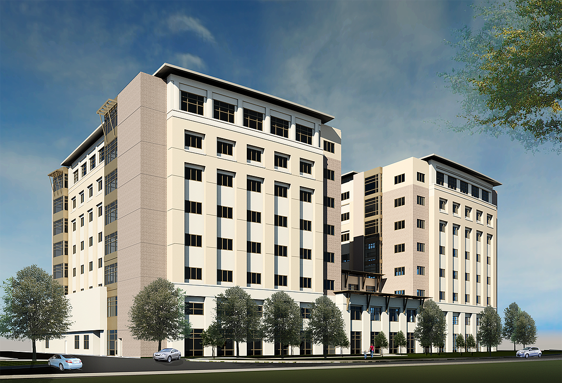 A rendering of the Baptist Medical Center Southâ€™s next hospital tower.