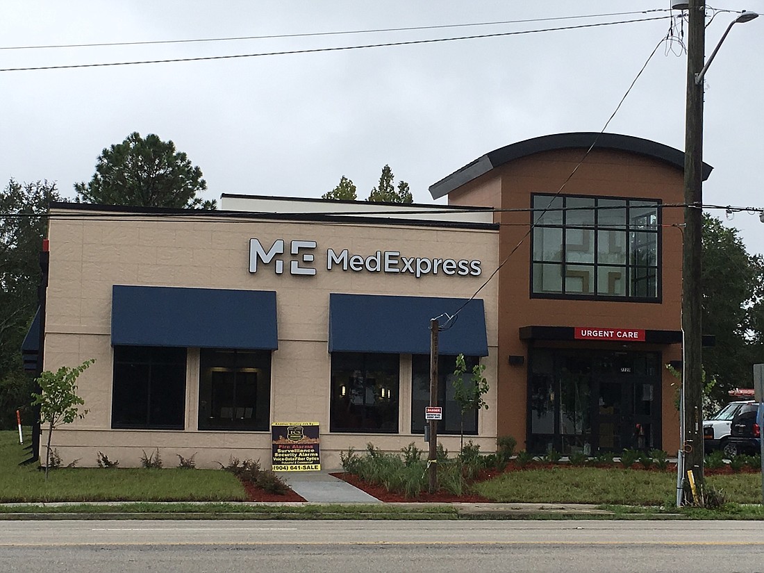MedExpress will open Wednesday at 7720 Merrill Road in Arlington. The chain has 23 other locations in Florida.