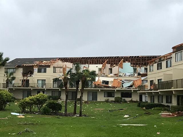 Irma damage to Summerhouse Beach & Racquet Club in St. Augustine. (Photo provided by St. Johns County Fire Rescue)