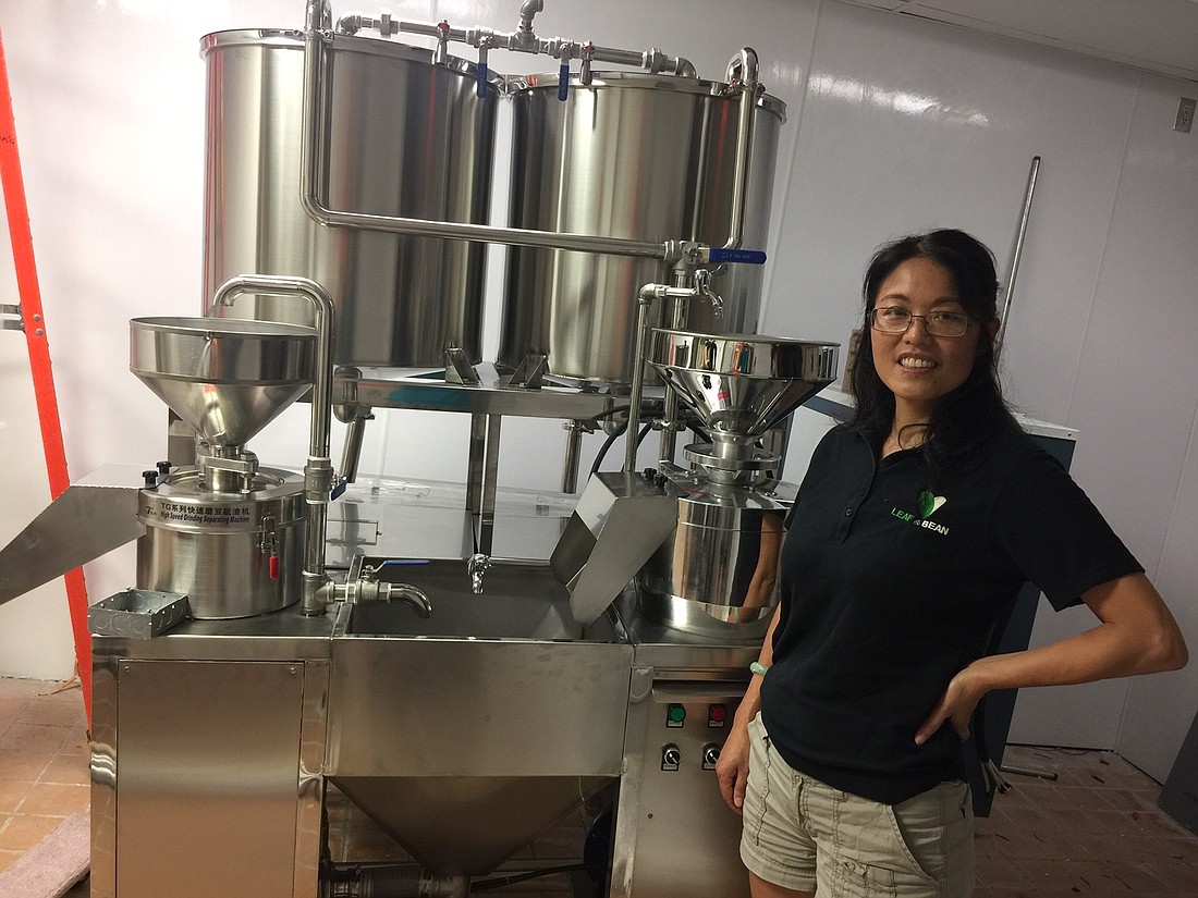 Wen Raiti invested in production equipment to make fresh tofu at the House of Leaf & Bean.