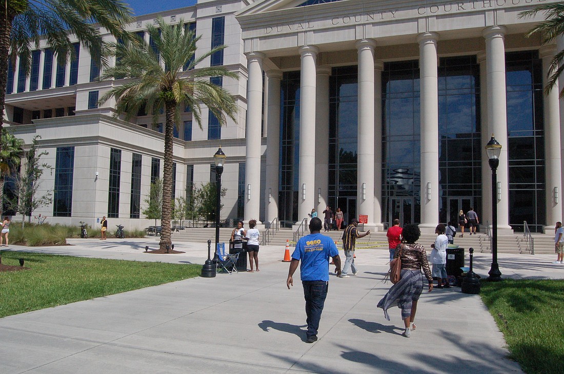 The Duval County Courthouse was open Monday after being closed since Sept. 8 to allow people to prepare for Hurricane Irma and then recover from the storm.