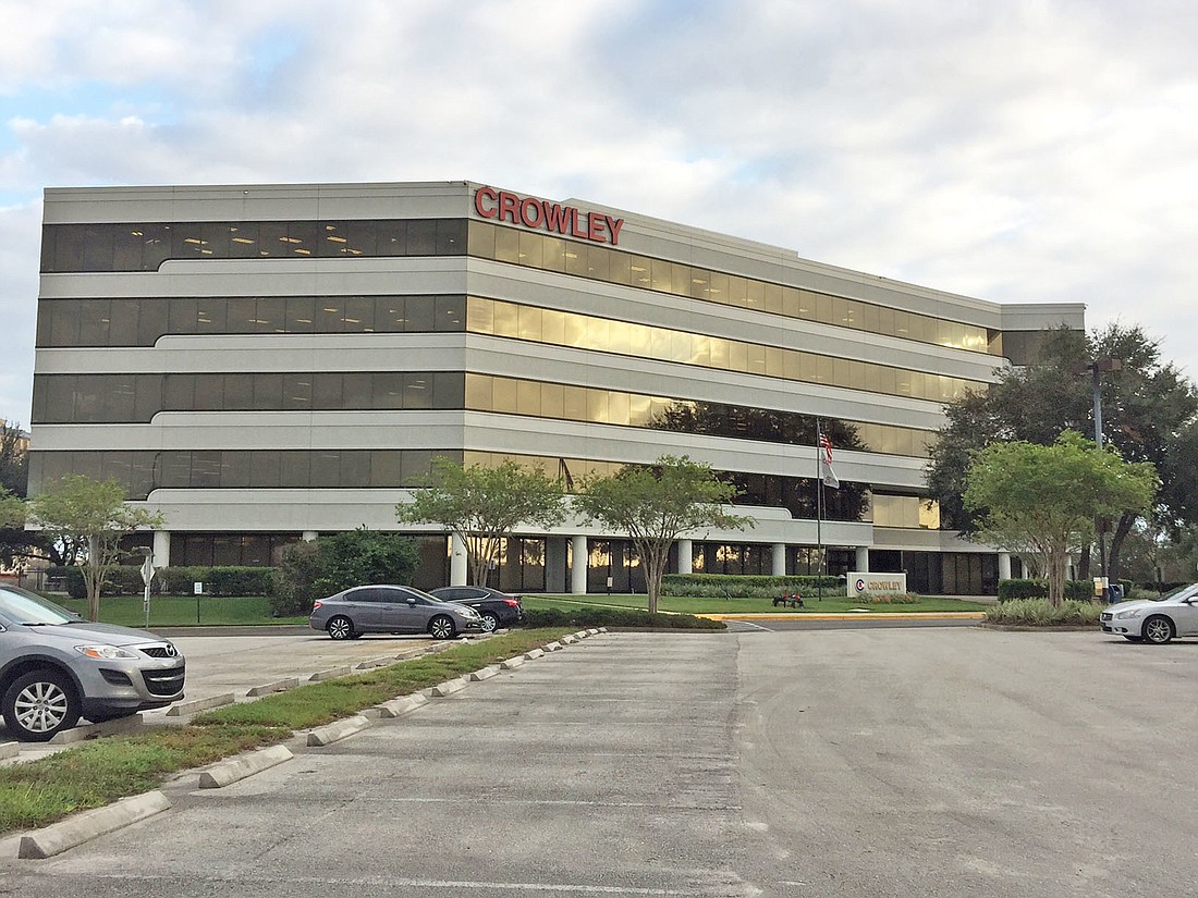 Crowley Maritime is based at 9487 Regency Square Blvd. It is leasing back the building it sold last week.
