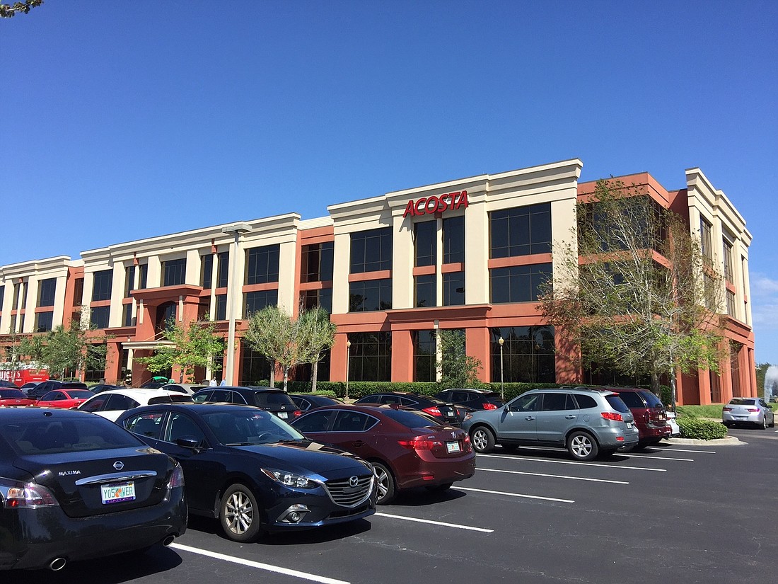 The headquarters for Acosta is at 6600 Corporate Center Parkway in South Jacksonville along Interstate 95.