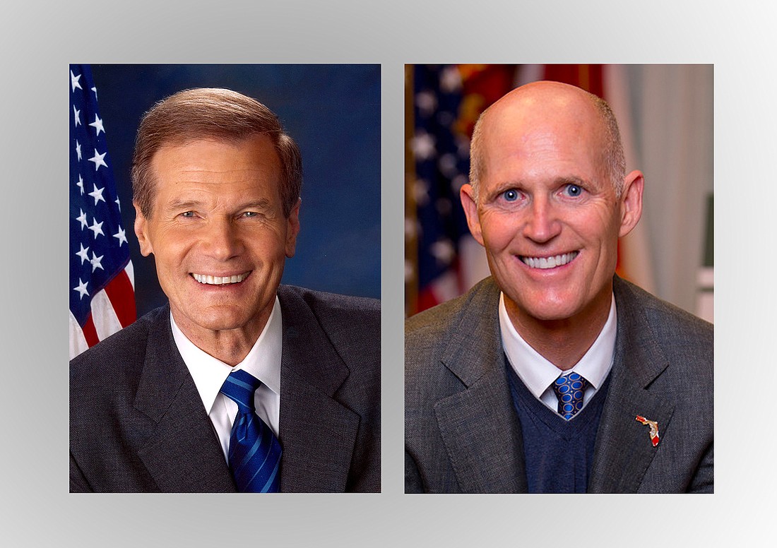 Democrat Sen. Bill Nelson and Republican Gov. Rick Scott.