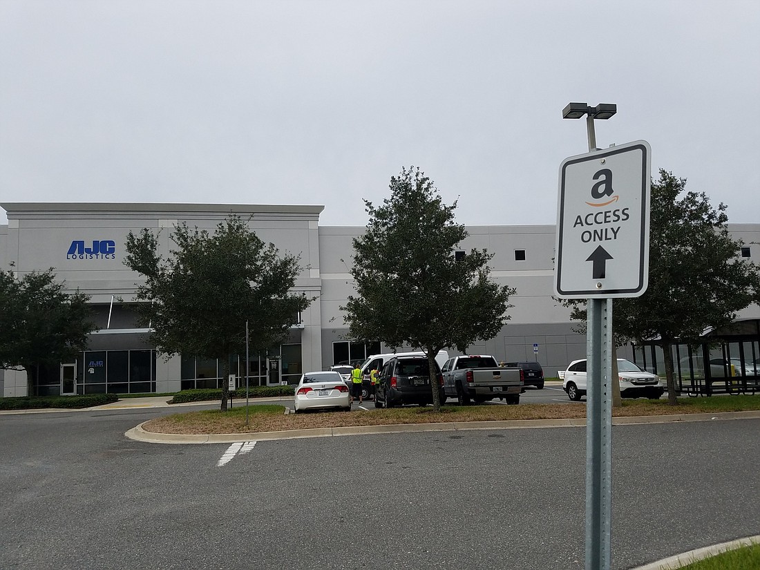The delivery station in North Jacksonville is one of four Amazon facilities in Jacksonville.