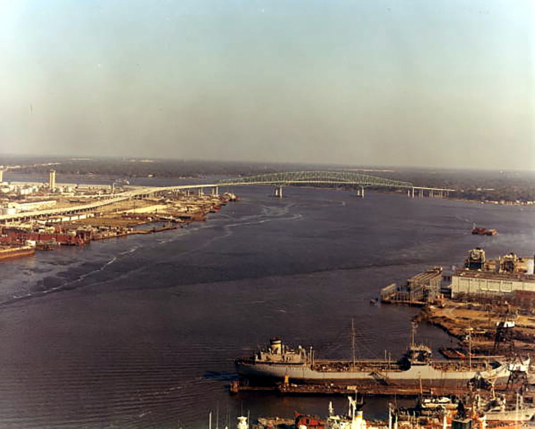 The Hart Bridge is shown on Dec. 4, 1968, about a year after it opened.