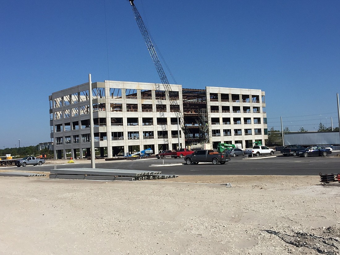 Town Center One is under construction at 5555 Gate Parkway. Completion is expected in the summer.