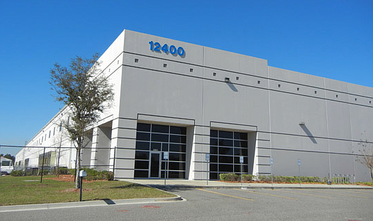 The 399,664-square-foot mega warehouse at 12400 Presidents Court, now leased by UPS.