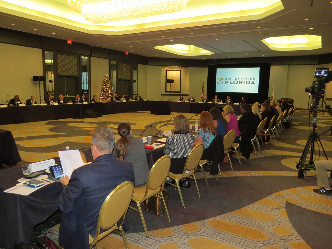 The Enterprise Florida Stakeholders Council met Wednesday at the Omni Jacksonville Hotel.