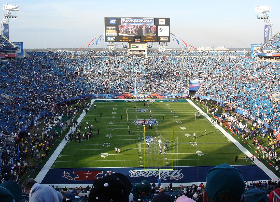 Jacksonville hosted Super Bowl XXXIX on Feb. 6, 2005. with cruise ships providing lodging for more than 7,000 visitors.