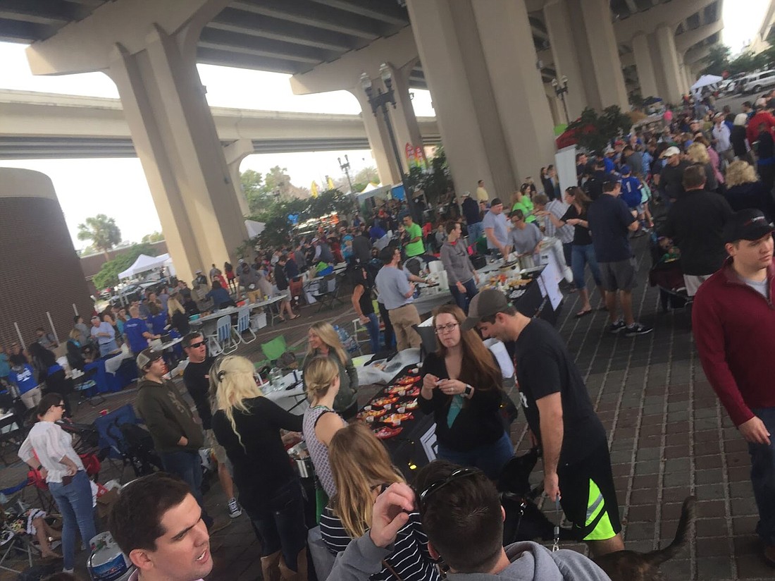 Thirty-five teams competed at the 2017 Charity Chili Cook-off at Riverside Arts Market