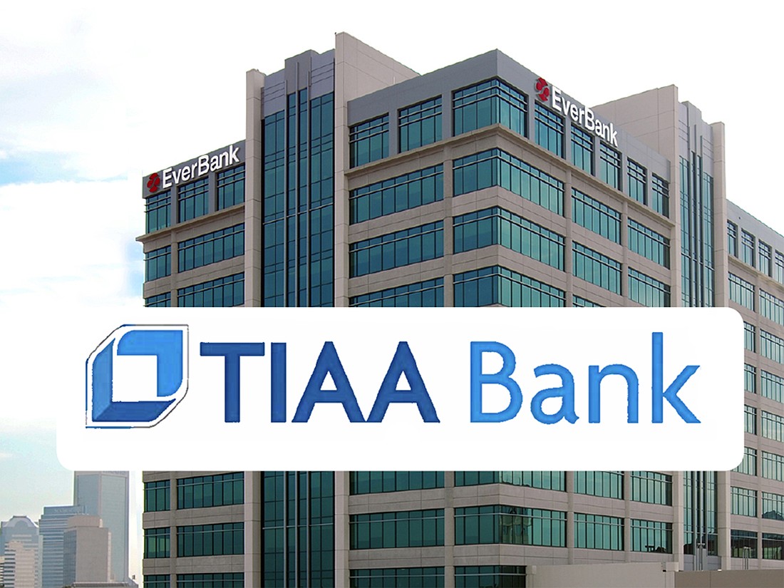 This is the look of TIAA Bankâ€™s new sign that willl be going up at the former EverBank headquarters at 501 Riverside Ave., according to the sign permits for the installation.