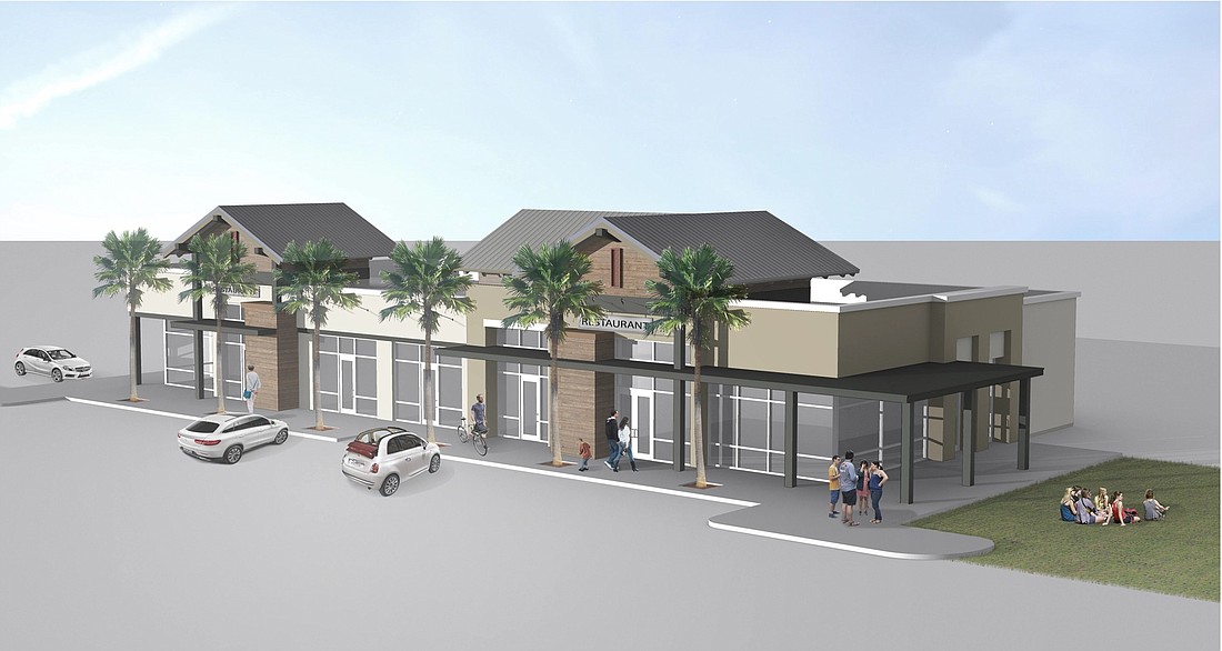 Skinner Bros. Realty proposes a 9,100-square-foot multitenant building at Wildlight Boulevard and Florida A1A.