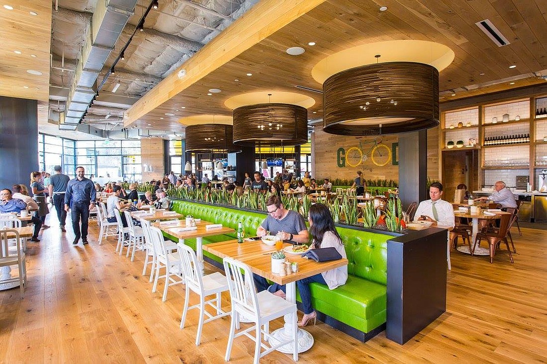 The True Food Kitchen in San Diego, California. The restaurant opened in November. The chain plans to open its third Florida restaurant at St. Johns Town Center. It also has restaurants in Naples and Boca Raton.