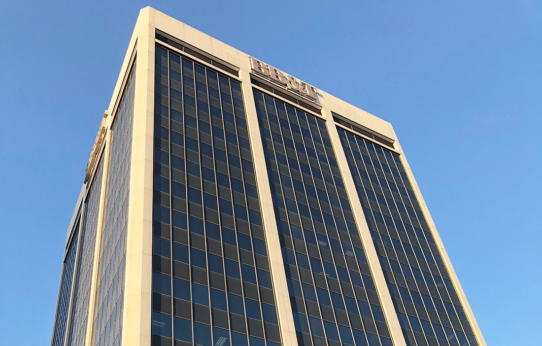 BB&T Tower at 200 W. Forsyth St. Downtown is going up for sale.