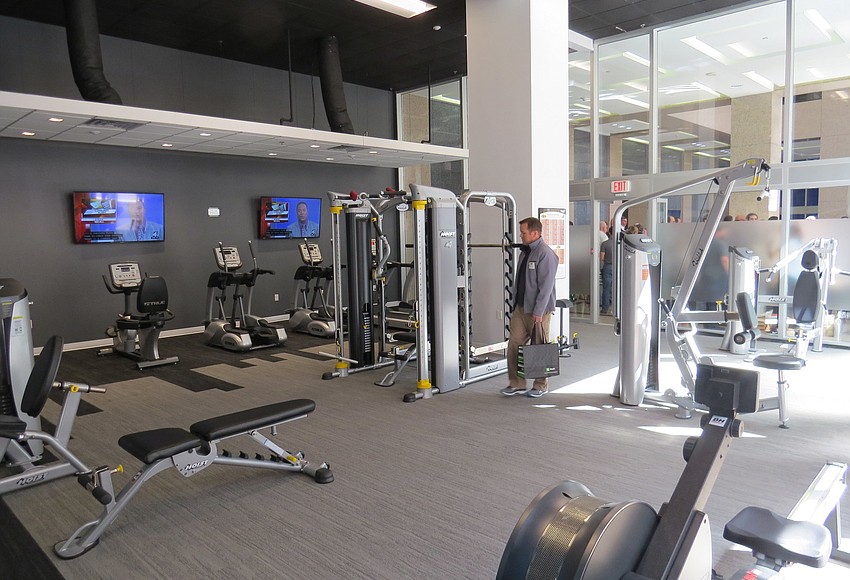 Jax Daily Record Photo The new gym at SunTrust Tower.