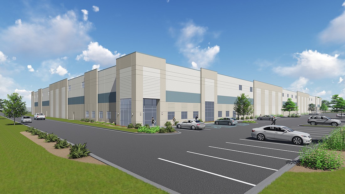 Becknell Industrial of Illinois intends to build a speculative 186,000-square-foot warehouse in Westlake Industrial Park similar to this rendering.