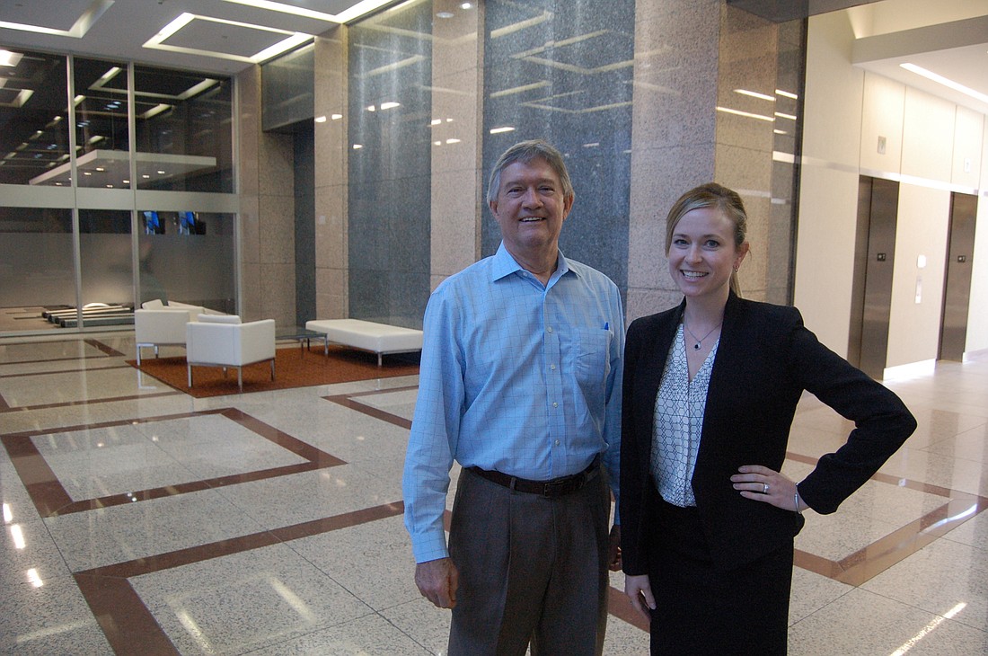 Colliers International Executive Vice President Chuck Diebel and Senior Associate Lisa McLatchey represent the recently renovated SunTrust Tower, Downtown at 76 S. Laura St.