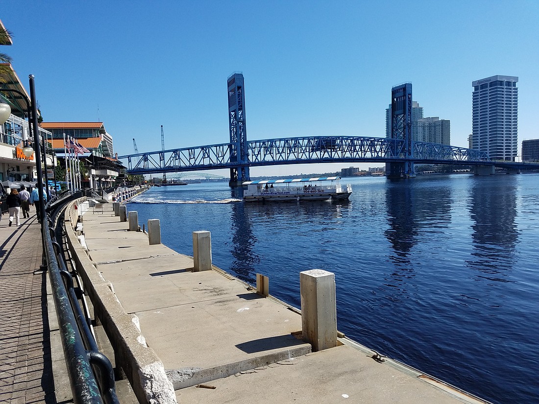 The city is being sued by the owner of the Jacksonville Landing to repair the docks on the St. Johns River.