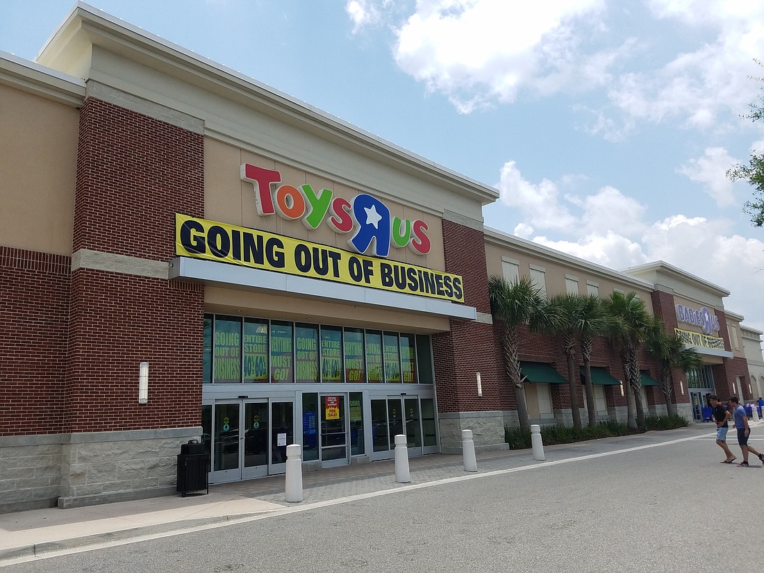 About 70,000 square feet of space opens up at The Markets of Town Center with the closure of Toys R Us and Babies R Us. The lease on the property is subject to the bankruptcy auction.
